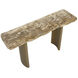 Kashtha 59 X 16 inch Natural / Antique Brass Console Table